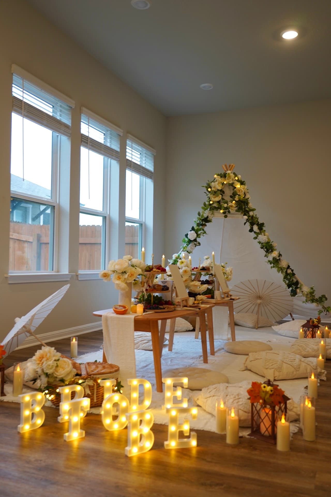 Cozy boho picnic atmosphere