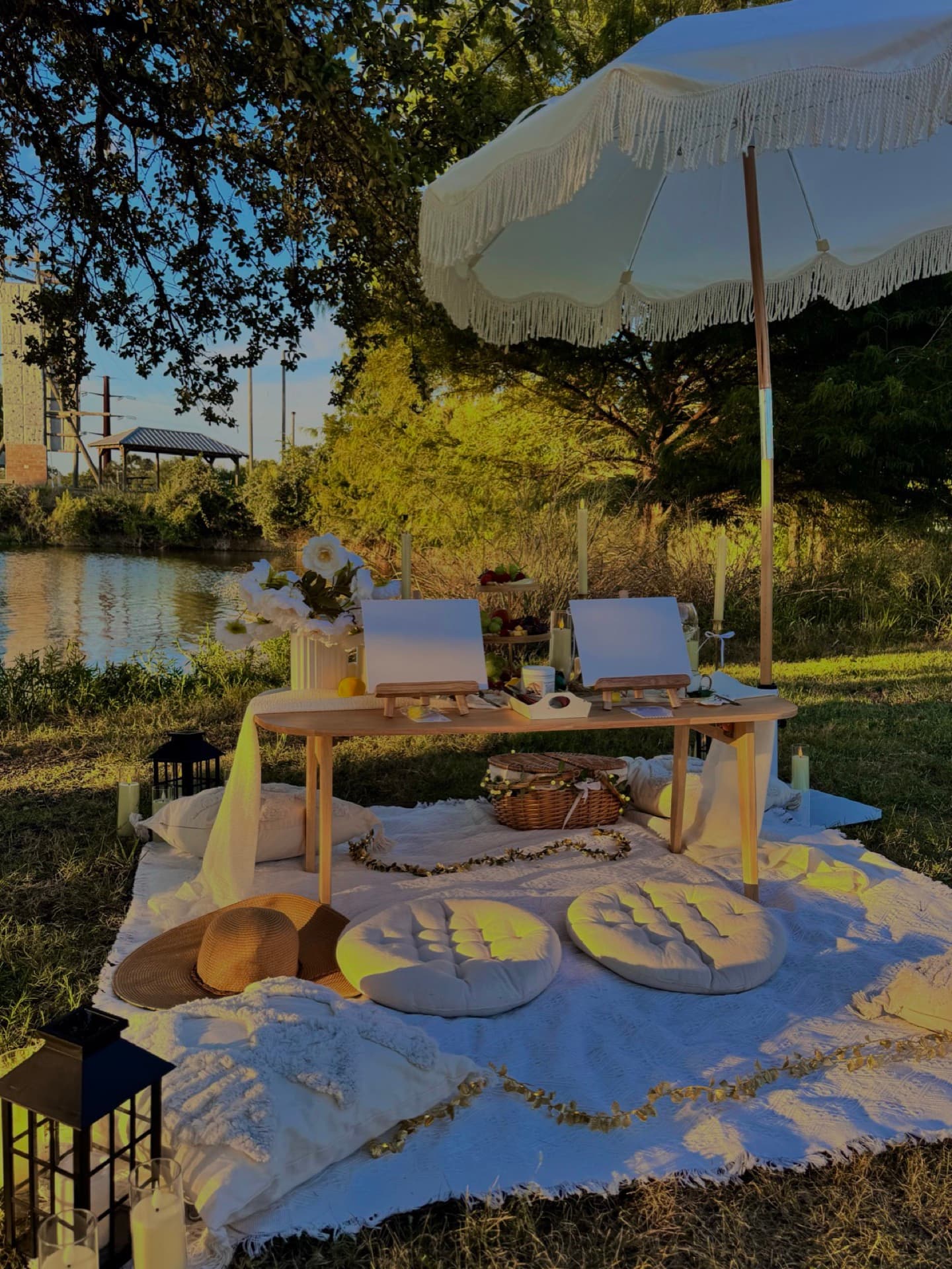 Romantic picnic for two