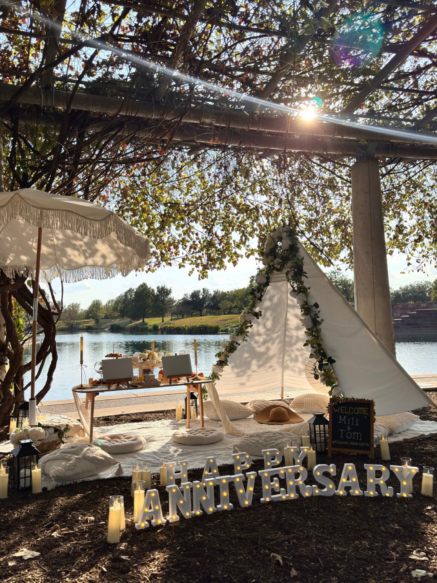 Styled picnic moment